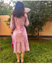 Purple cotton dress
